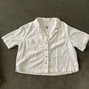 Universal Thread Cream Button-Up Shirt